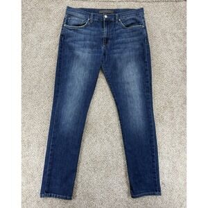 Joes Jeans Men's 33x32 Blue Leopold Slim Lightweight Cotton Tencel Stretch Denim